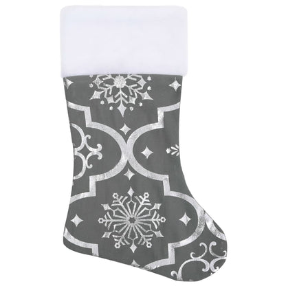 Kerstboomrok luxe met sok 90 cm stof grijs 90 cm Grijs