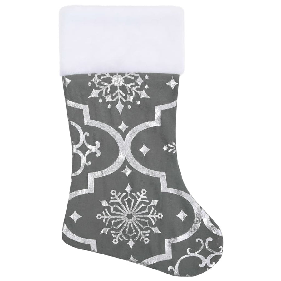 Kerstboomrok luxe met sok 90 cm stof grijs 90 cm Grijs