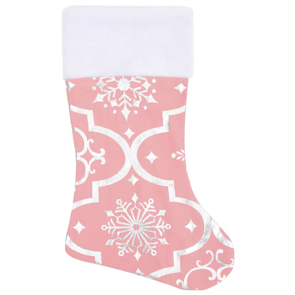 Kerstboomrok luxe met sok 122 cm stof roze 122 cm Roze