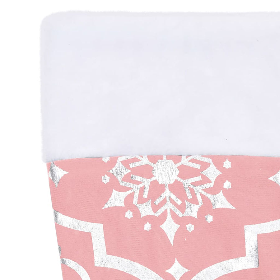 Kerstboomrok luxe met sok 150 cm stof roze 150 cm Roze