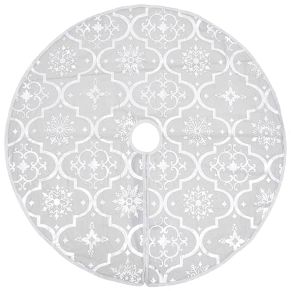 Kerstboomrok Luxe Met Sok 90 Cm Stof Wit 1