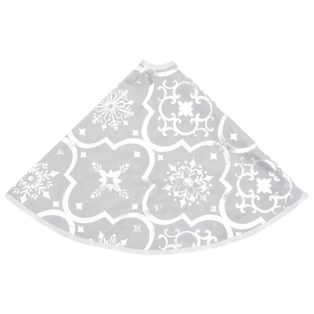 Kerstboomrok Luxe Met Sok 90 Cm Stof Wit 1