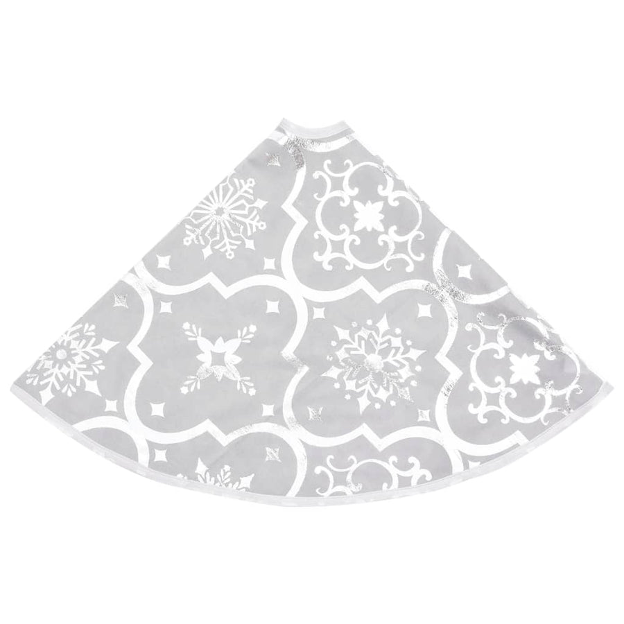 Kerstboomrok Luxe Met Sok 90 Cm Stof Wit 1