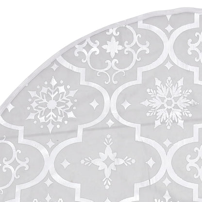 Kerstboomrok Luxe Met Sok 90 Cm Stof Wit 1