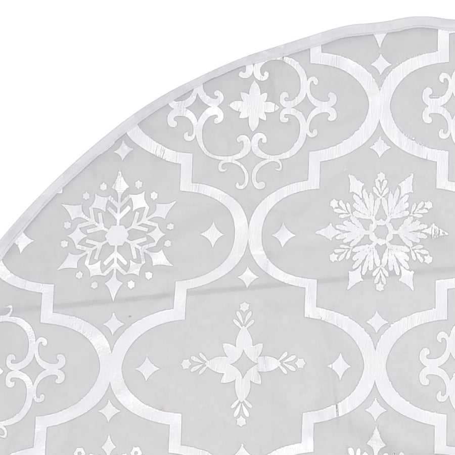 Kerstboomrok Luxe Met Sok 90 Cm Stof Wit 1