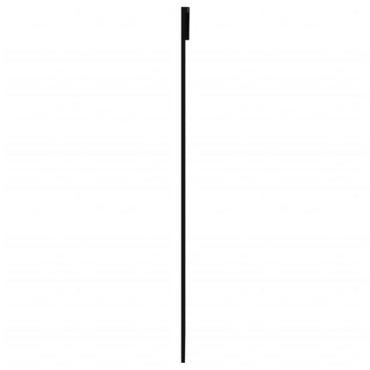 Schuifdeur 102x205 cm ESG-glas en aluminium zwart 1 102 x 205 cm