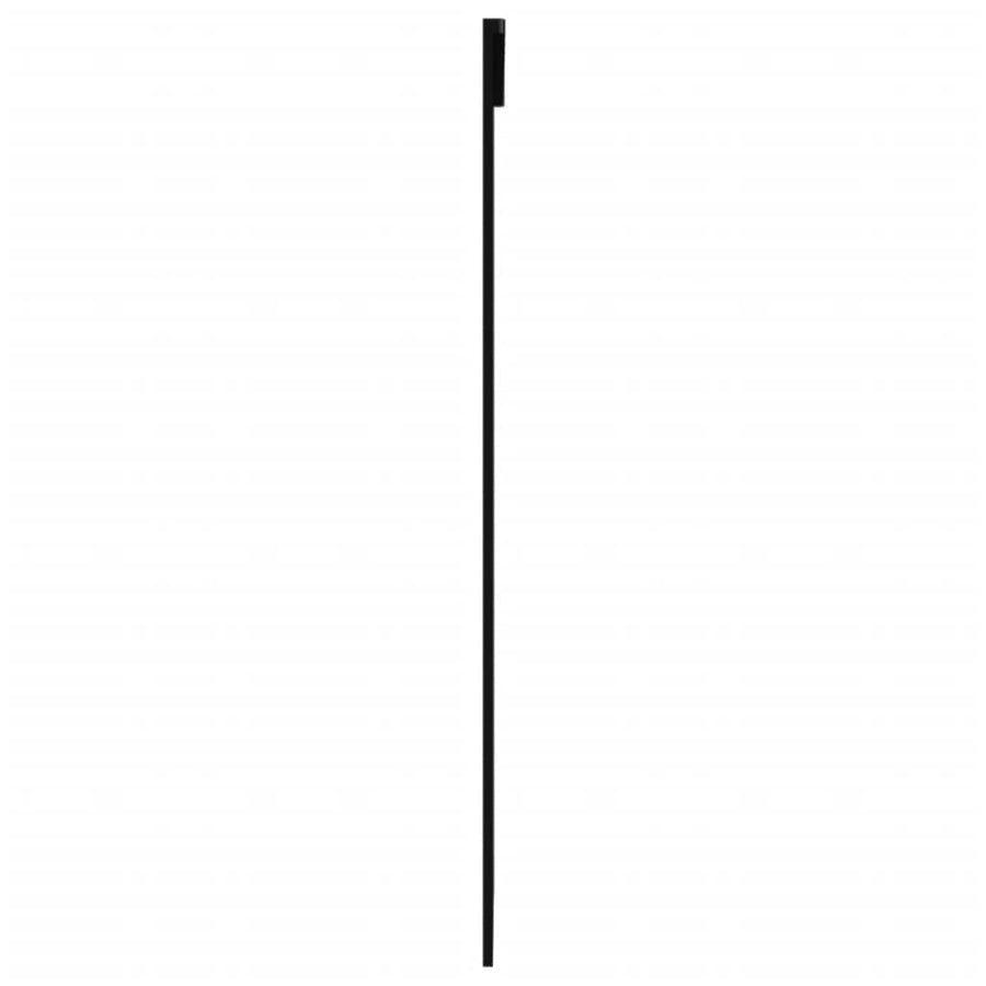 Schuifdeur 102x205 cm ESG-glas en aluminium zwart 1 102 x 205 cm