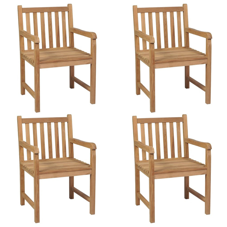 Tuinstoelen 4 St Met Antracietkleurige Kussens Massief Teakhout 1