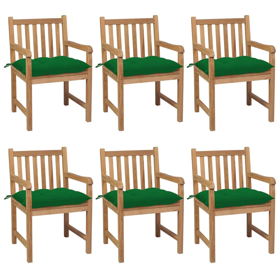 Tuinstoelen Met E Kussens Massief Teakhout 6