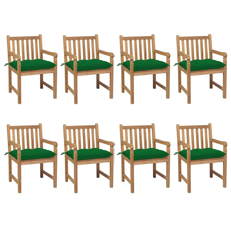 Tuinstoelen Met E Kussens Massief Teakhout 8