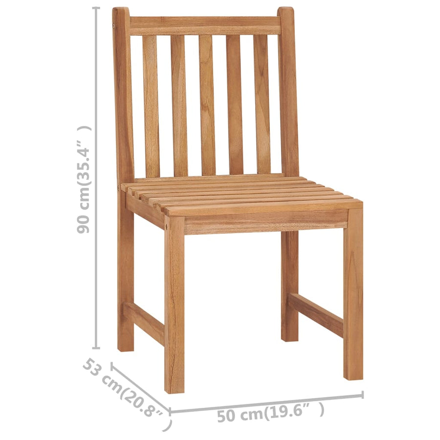 Tuinstoelen Met Kussens Massief Teakhout 4 Crème