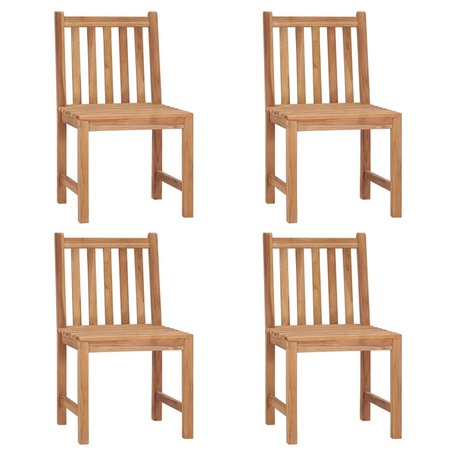 Tuinstoelen Met Kussens Massief Teakhout 4 Blauw
