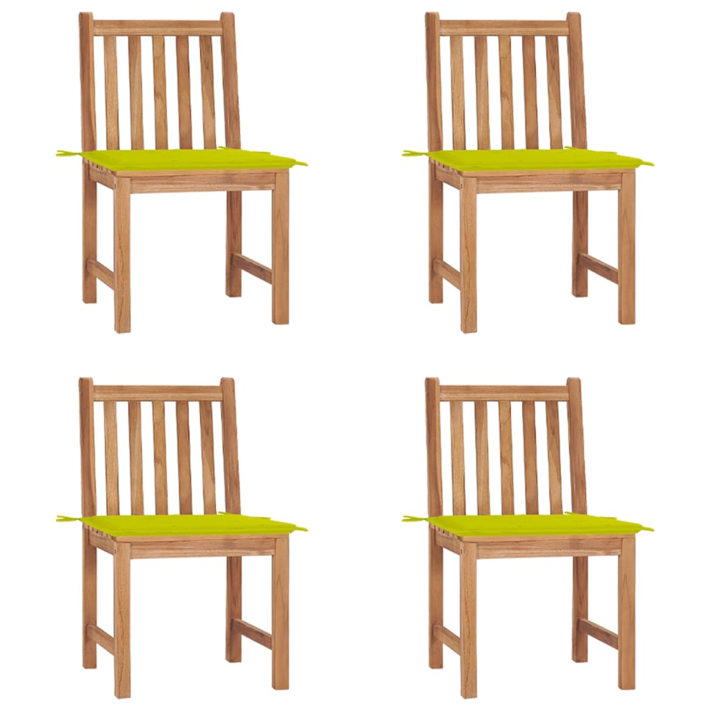 Tuinstoelen Met Kussens Massief Teakhout 4