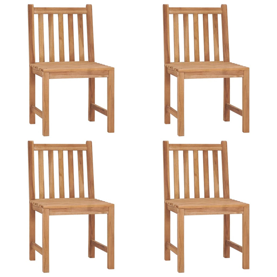 Tuinstoelen Met Kussens Massief Teakhout 4 Crème
