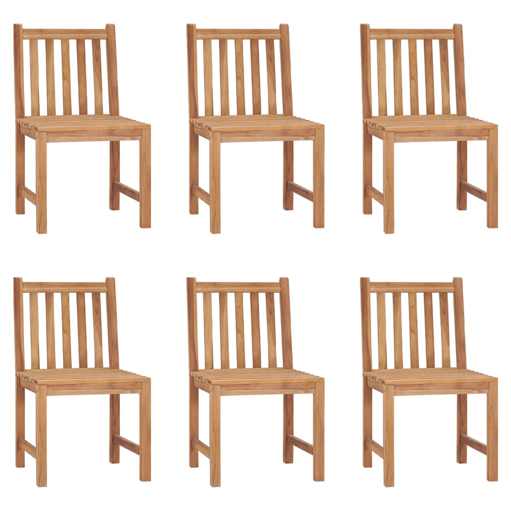 Tuinstoelen Met Kussens Massief Teakhout 6 Grijs