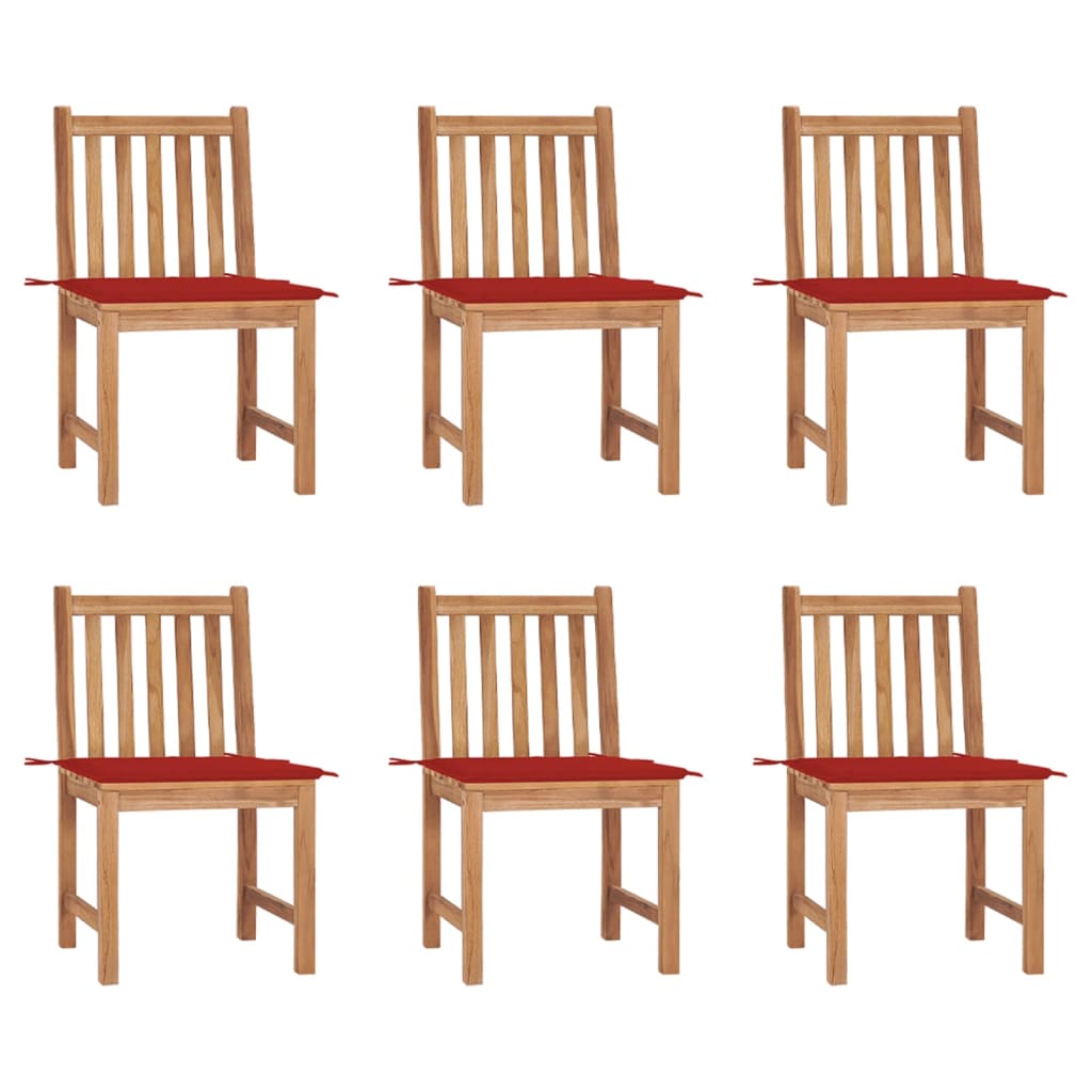 Tuinstoelen Met Kussens Massief Teakhout 6