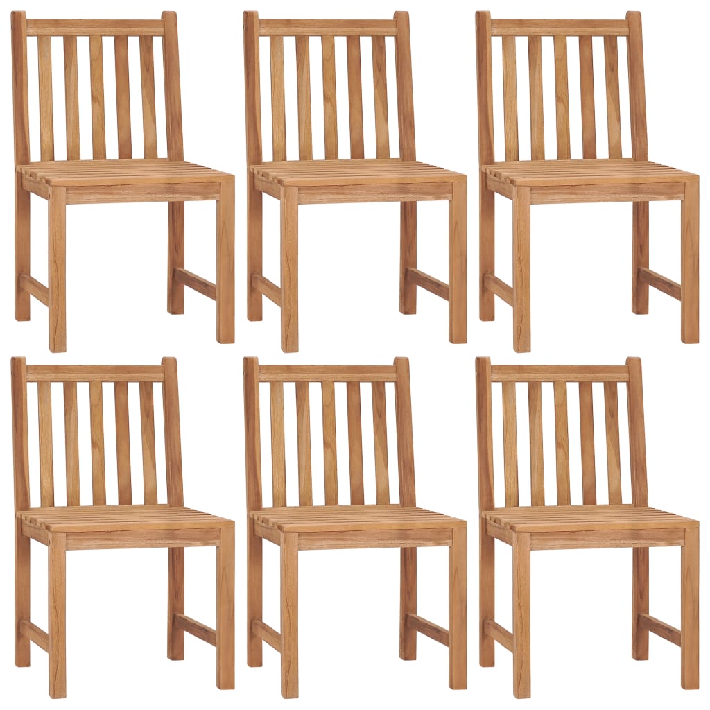 Tuinstoelen Met Kussens Massief Teakhout 6 Crème