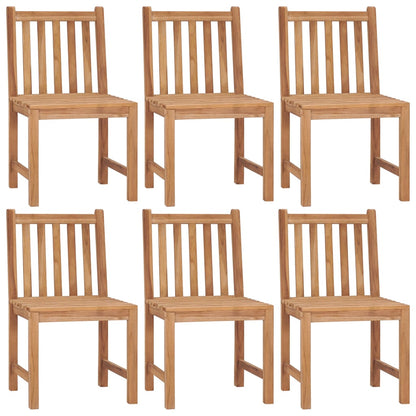 Tuinstoelen Met Kussens Massief Teakhout 6 Zwart