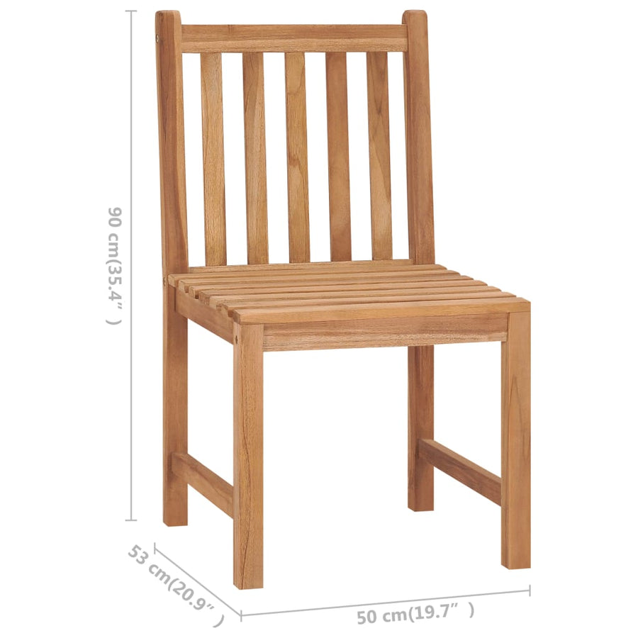 Tuinstoelen 6 st met kussens massief teakhout