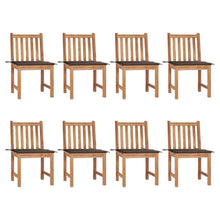 Tuinstoelen 8 St Met Kussens Massief Teakhout Taupe