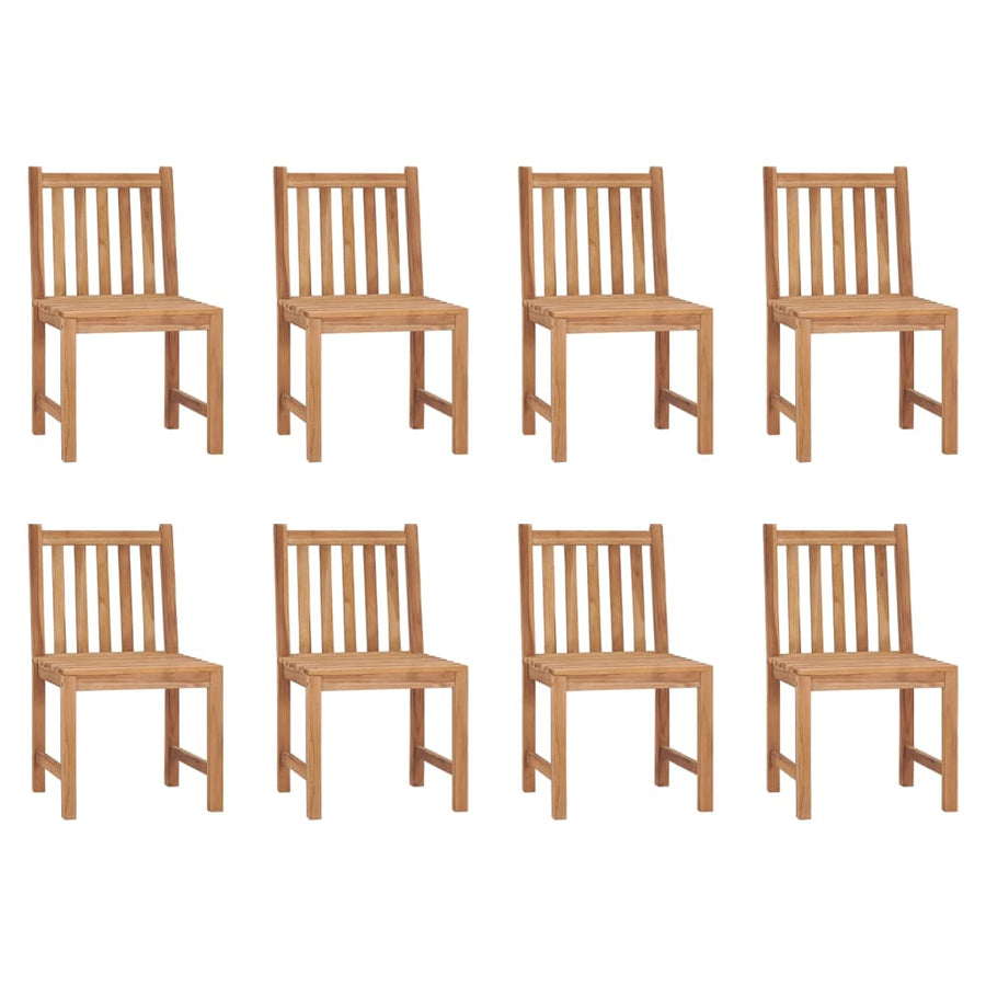 Tuinstoelen Met Kussens Massief Teakhout 8 Wijnrood