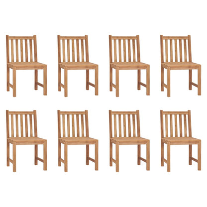 Tuinstoelen Met Kussens Massief Teakhout 8 Rood ruitpatroon