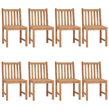 Tuinstoelen Met Kussens Massief Teakhout 8 lichtblauw