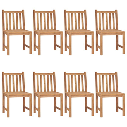 Tuinstoelen Met Kussens Massief Teakhout 8 Zwart