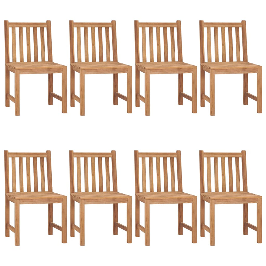 Tuinstoelen 8 St Met Kussens Massief Teakhout 1 Taupe