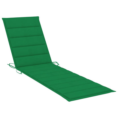 Ligbedden Met E Kussens Massief Teakhout 2 Groen Zonder tafel