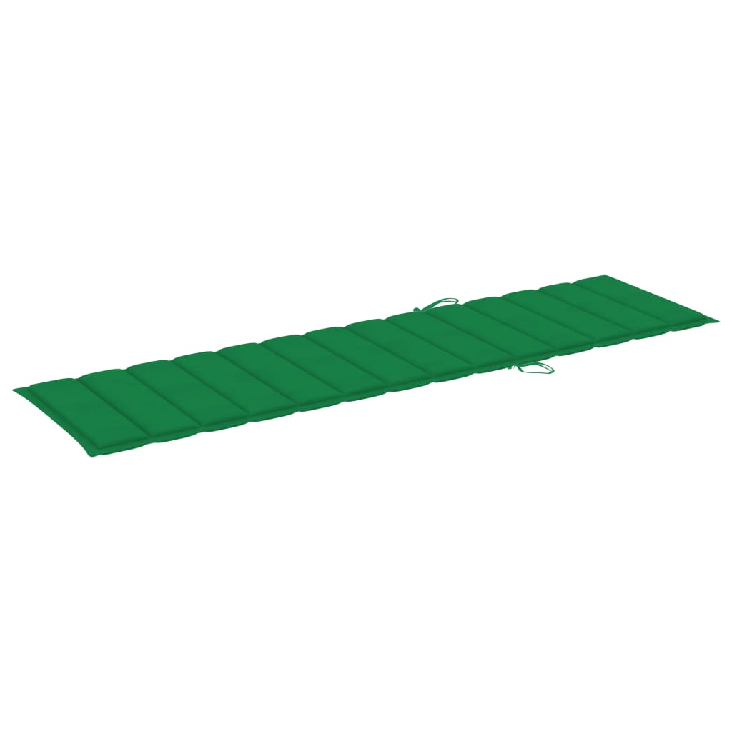 Ligbedden Met E Kussens Massief Teakhout 2 Groen Zonder tafel