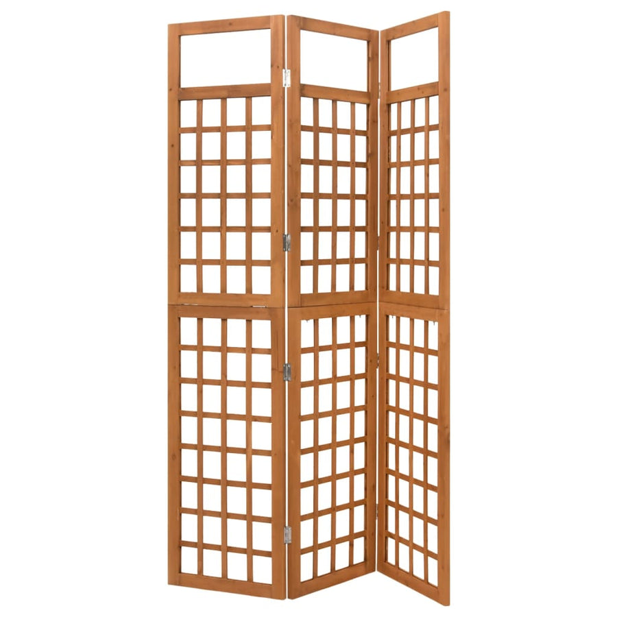 Kamerscherm/Trellis Met 3 Panelen Vurenhout 121 x 180,5 cm Bruin