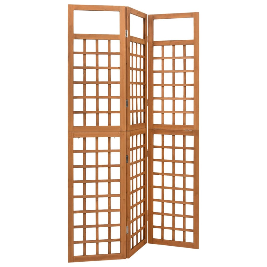Kamerscherm/Trellis Met 3 Panelen Vurenhout 121 x 180,5 cm Bruin