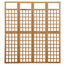 Kamerscherm/Trellis Met 4 Panelen Massief Vurenhout 161 x 180 cm Bruin