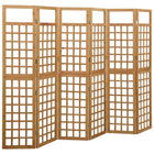 6-panel room divider/trellis 242.5x180 cm spruce wood