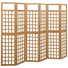 Kamerscherm/Trellis Met 6 Panelen Vurenhout 242,5 x 180 cm Bruin