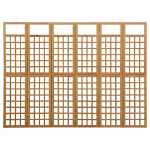 Kamerscherm/Trellis Met 6 Panelen Vurenhout 242,5 x 180 cm Bruin