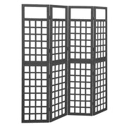 Kamerscherm 161x180 cm vurenhout zwart