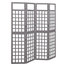 Kamerscherm/Trellis Met 4 Panelen Vurenhout 161 x 180 cm Grijs