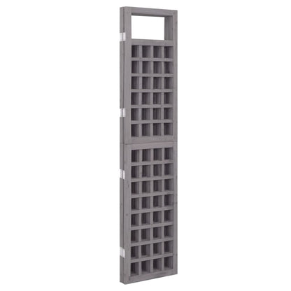 Kamerscherm/Trellis Met 4 Panelen Vurenhout 161 x 180 cm Grijs