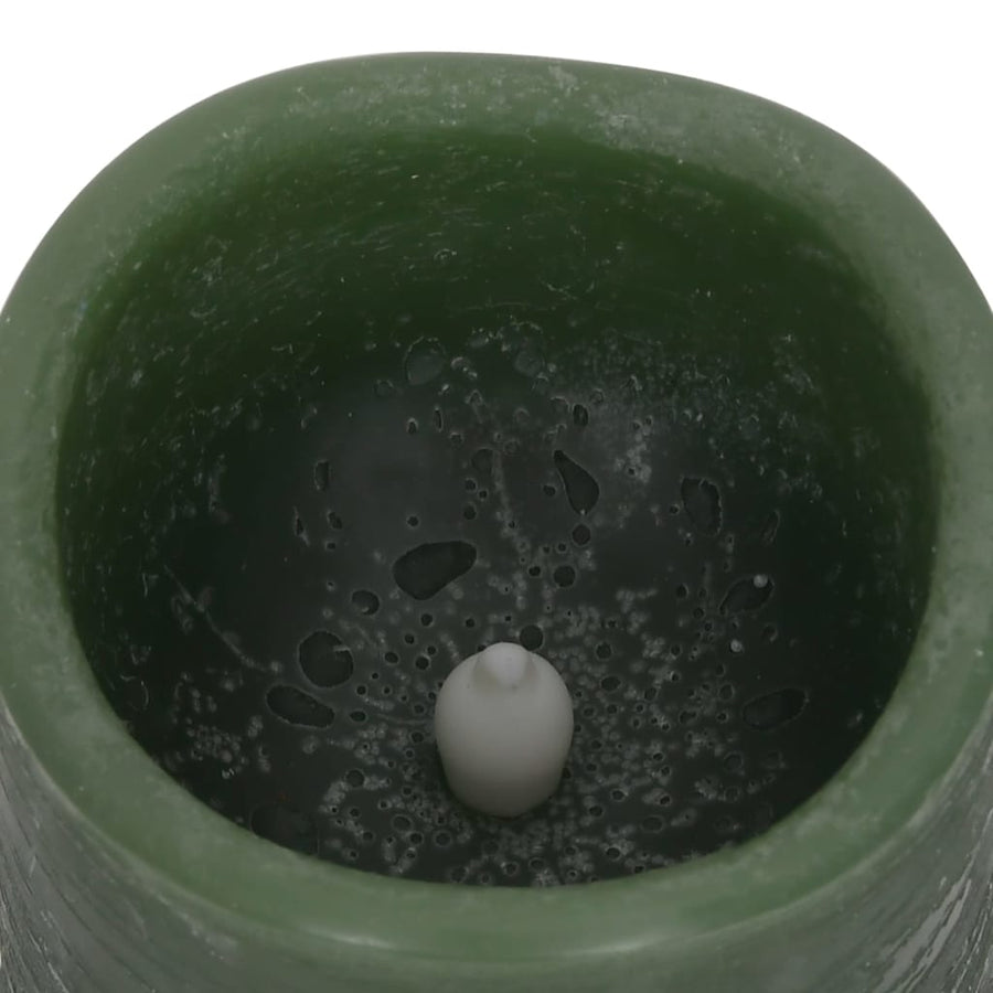 Led-Kaarsen Vlamloos Met Afstandsbediening Warmwit Mintgroen