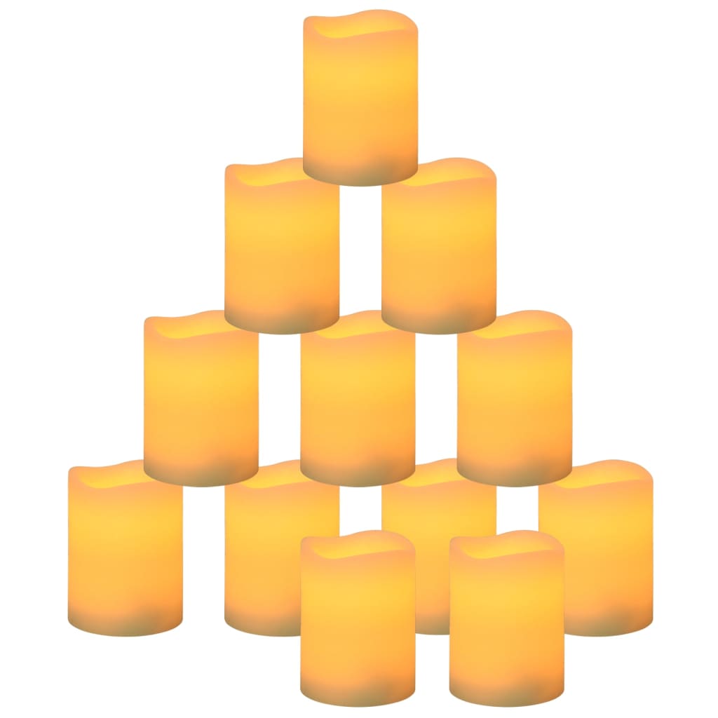 Led-Kaarsen Vlamloos Met Afstandsbediening Warmwit 100 Crème