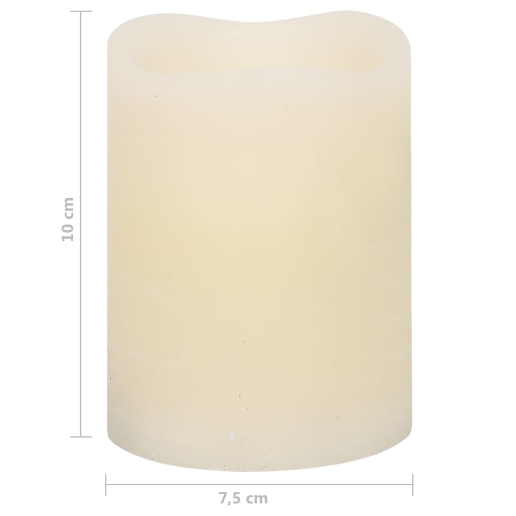 Led-Kaarsen Vlamloos Met Afstandsbediening Warmwit 100 Crème