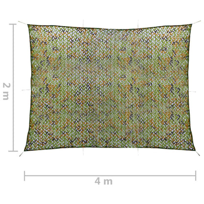 Camouflagenet Met Opbergtas 2 x 4 m Groen