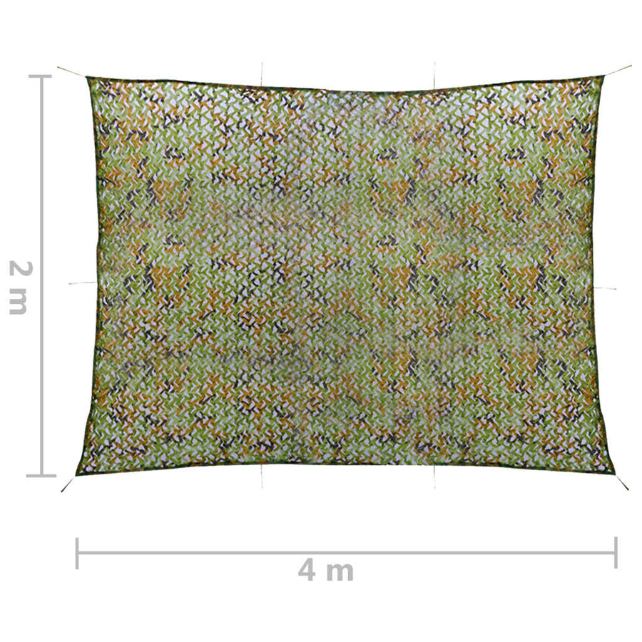 Camouflagenet Met Opbergtas 2 x 4 m Groen
