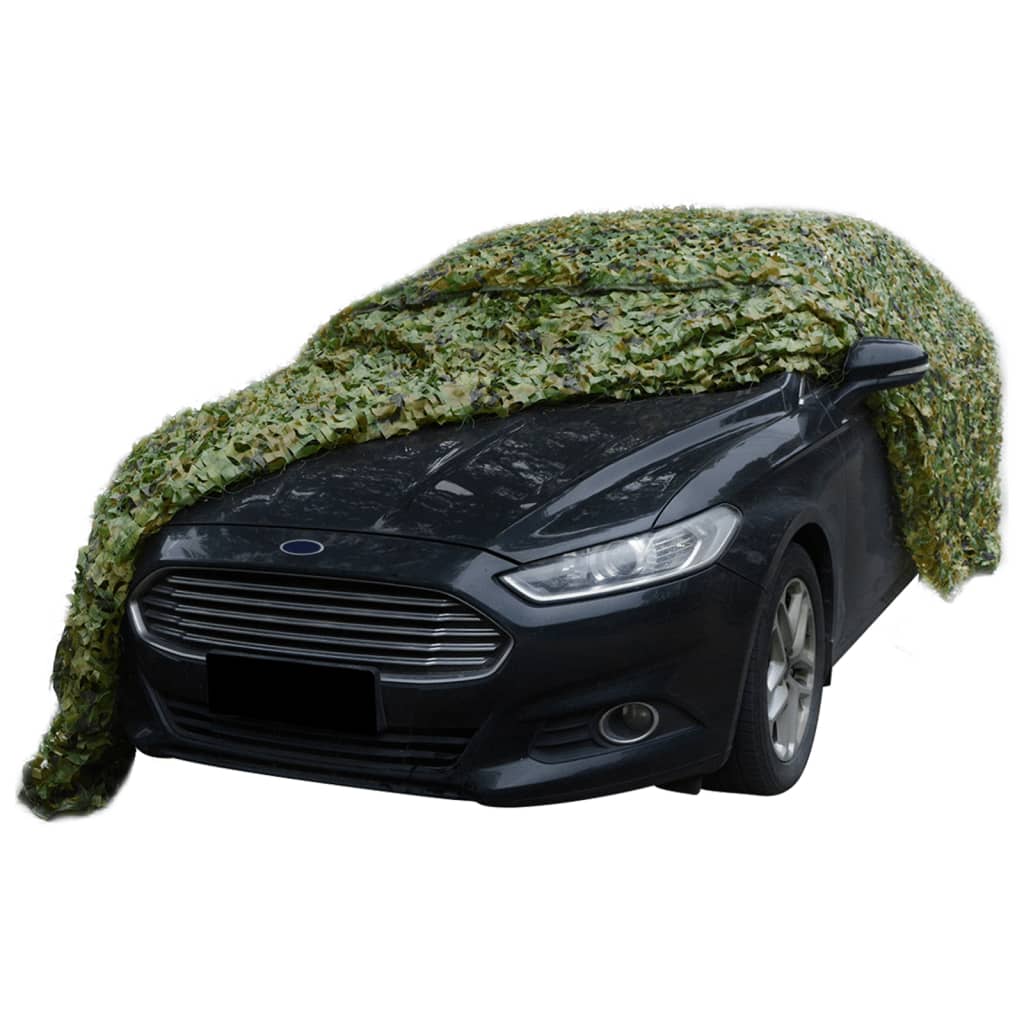 Camouflagenet Met Opbergtas 2 x 7 m Groen