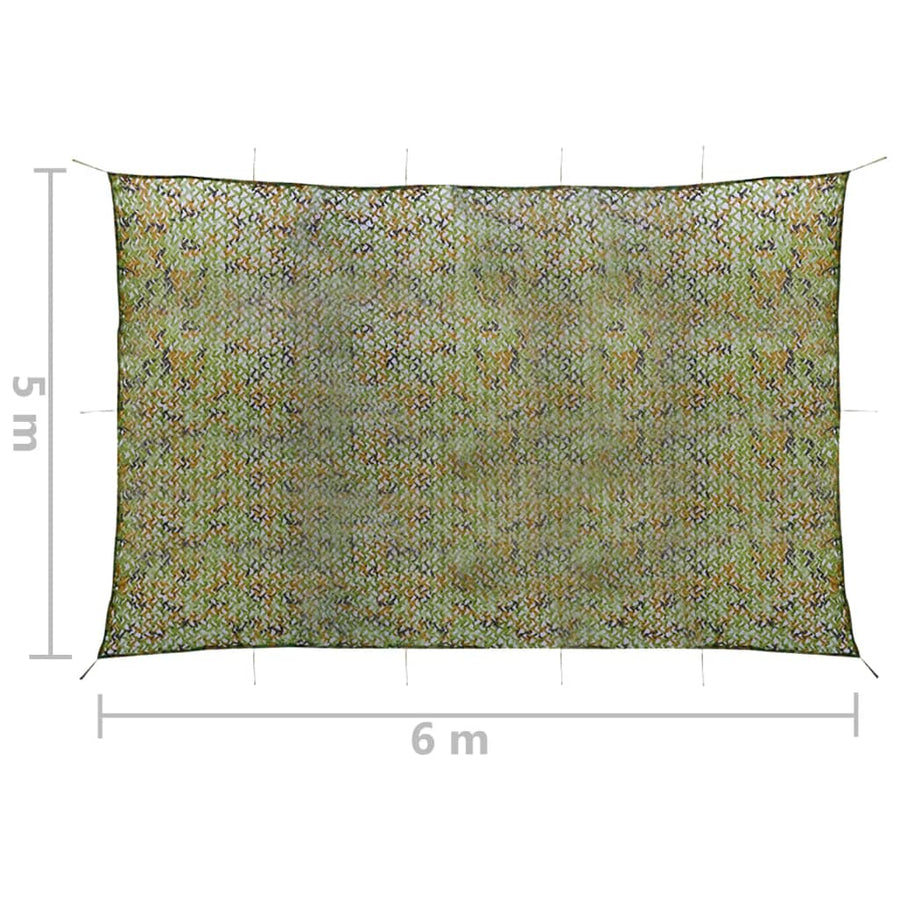 Camouflagenet Met Opbergtas 5X6 M 500 x 600 cm