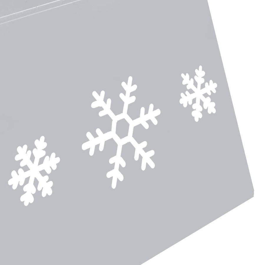 Kerstboomrok Ø68X25 Cm Kleurig En Zilver en wit