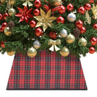 Kerstboomrok 48X48X25 Cm Rood en zwart