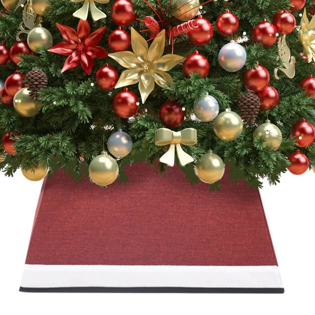 Kerstboomrok 48X48X25 Cm Rood en wit